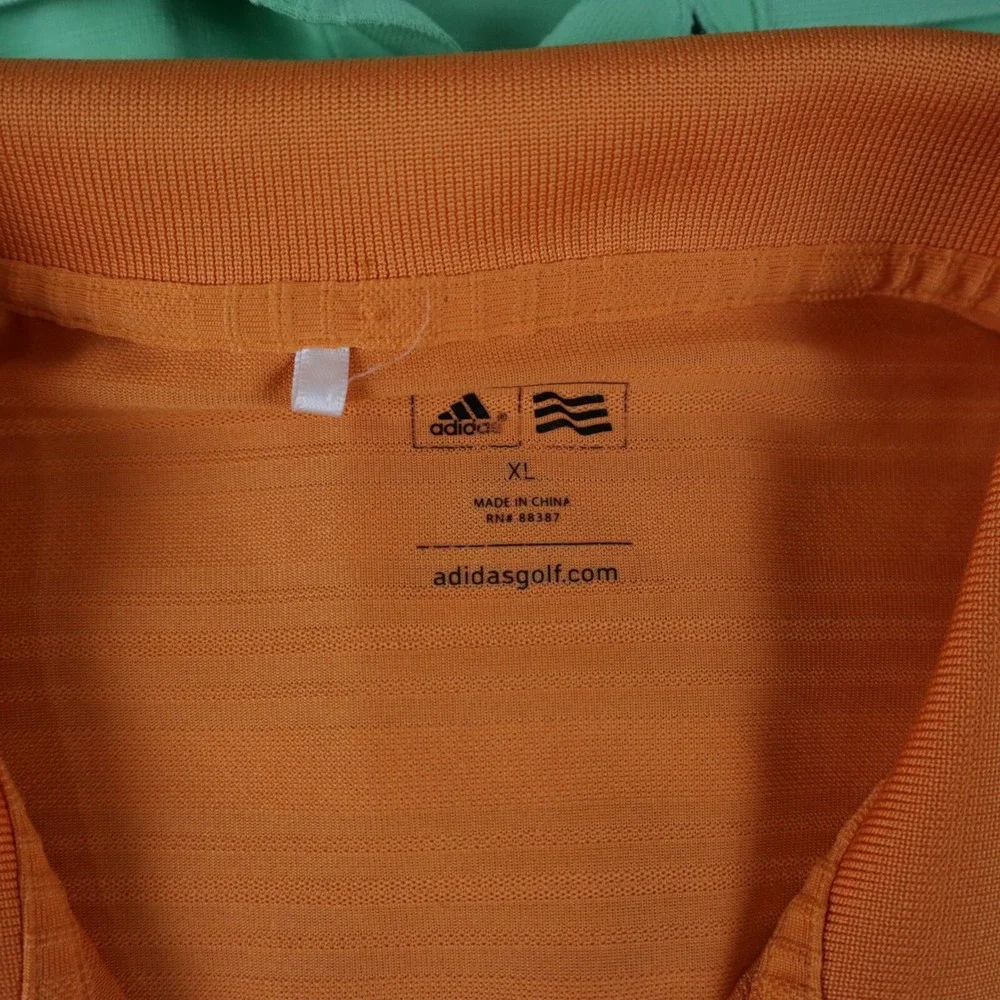 Adidas Golf Polo Shirt Mens XL‎ Performance Striped Short Sleeve Lot of 2